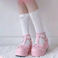 Gothic Punk Shoes Lolita Ladies Wedges  - Thumbnail 5
