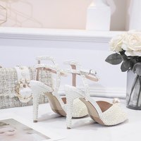 Fashion Wedding Shoes Women New Pearls  - Thumbnail 2