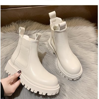 New chunky boots fashion platform women 