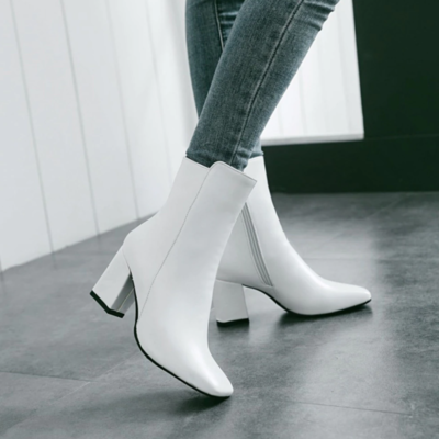  comfortable mid heel ankle boots fashion