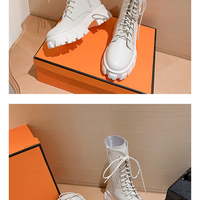  Fashion Platform Motorcycle Boots Women - Thumbnail 3