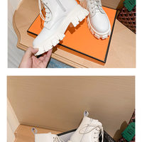  Fashion Platform Motorcycle Boots Women - Thumbnail 2