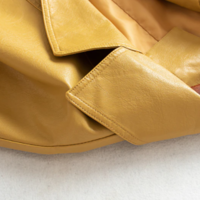 Single Breasted Short Motorcycle Punk Coat - Thumbnail 1