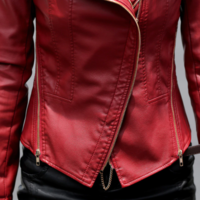 Oversized Leather Jacket Women Ladies Biker - Thumbnail 3