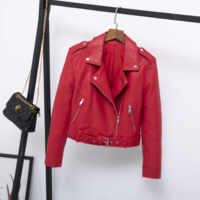 Spring Autumn Long Sleeve Slim Bikers - Thumbnail 2