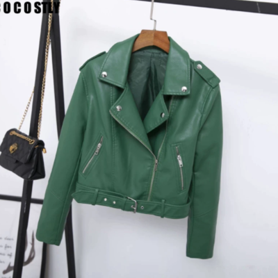 Spring autumn long sleeve slim bikers