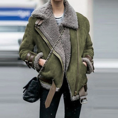  women coat jacket faux fur fleece coat 