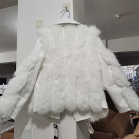 Faux Fur Turn Down Collar Jackets Women - Thumbnail 5