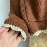  Retro Embroidered Sweater Coat Round Neck - Thumbnail 5