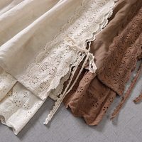 Lace Bandage Stitched Linen Skirt Fairy - Thumbnail 3
