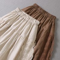 Lace Bandage Stitched Linen Skirt Fairy - Thumbnail 2