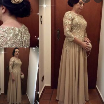 Mother of the bride dresses with sleeves - Thumbnail 5