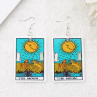Free Shipping-TAROT DECK CARD EARRINGS - Thumbnail 1