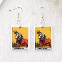 Free Shipping-TAROT DECK CARD EARRINGS - Thumbnail 3