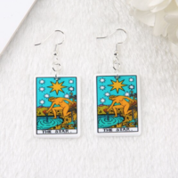 Free Shipping-TAROT DECK CARD EARRINGS - Thumbnail 5