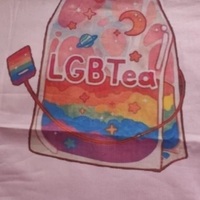 Cute LGBT Rainbow Pride Tea Drink Pink Graphic Short Sleeve T-shirt Aesthetic Casual E-Girl Kawaii Korean Japanese Harajuku - Thumbnail 9