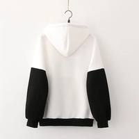 Cute Cat Kitten Ear Cartoon Print Funny Hoodie Long Sleeve Pullover Sweatshirt Aesthetic Casual E-Girl Kawaii Korean Japanese Harajuku - Thumbnail 2