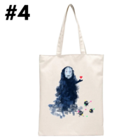 Japanese Anime Print Canvas Tote Bag  - Thumbnail 5