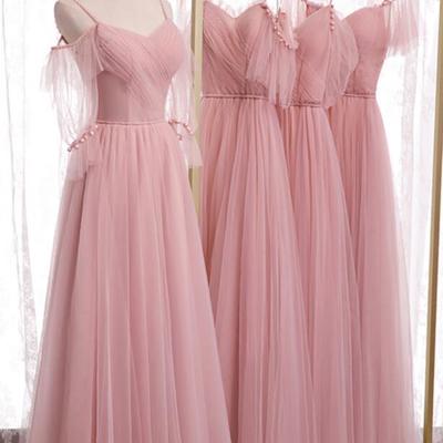 A line tulle long bridesmaid dress - Thumbnail 2