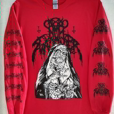 Nunslaughter longsleeve shirt (red)