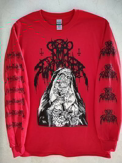 NUNSLAUGHTER Longsleeve shirt (Red)