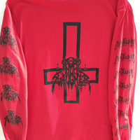 NUNSLAUGHTER Longsleeve shirt (Red) - Thumbnail 1