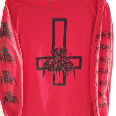Nunslaughter longsleeve shirt (red)