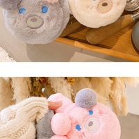 Cute Bear Teddy Ears Sweet Hood Plush Thick Warm Winter Protection Earmuffs - Thumbnail 4