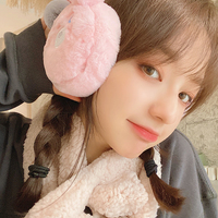 Cute Bear Teddy Ears Sweet Hood Plush Thick Warm Winter Protection Earmuffs - Thumbnail 5