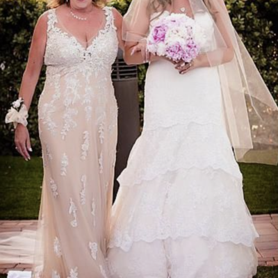 V neck mother of the bride dresses  - Thumbnail 3