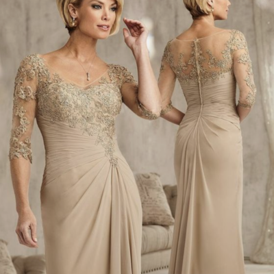 Champagne mother of the bride dresses  - Thumbnail 2