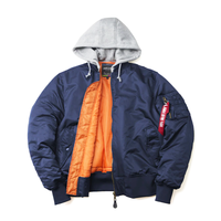 Free Shipping-MA-1 HOODED FLIGHT JACKET  - Thumbnail 1