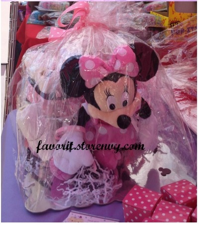 Pink Minnie Mouse Diaper Cake