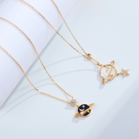 New starry sky planet necklace - Thumbnail 6