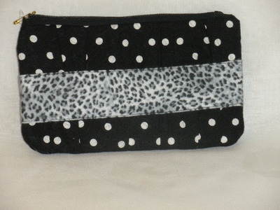 Black Cosmetic Bag/Clutch