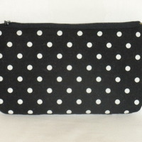 Black Cosmetic Bag/Clutch - Thumbnail 1