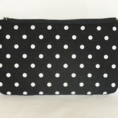Black cosmetic bag/clutch