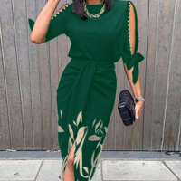 Design Printed Dress - Thumbnail 2