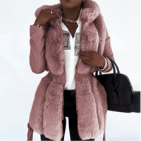 Women Autumn Winter Warm Faux Fur Coat  - Thumbnail 7