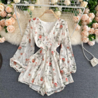  Floral Bodysuits Jumpsuit Spring Summer  - Thumbnail 2