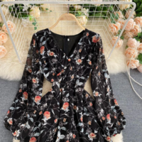  Floral Bodysuits Jumpsuit Spring Summer  - Thumbnail 4