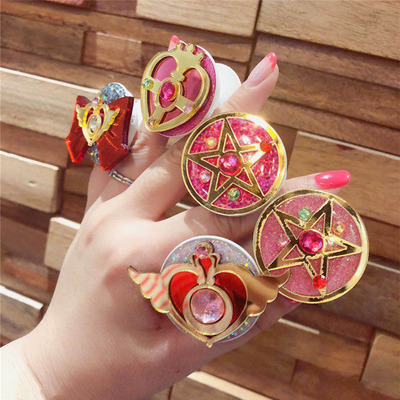 New sailor moon transfiguration airbag holder phone ring buckle - Thumbnail 3