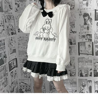 Sailor Collar Kawaii Sweatshirt Japanese - Thumbnail 2