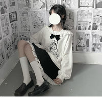 Sailor Collar Kawaii Sweatshirt Japanese - Thumbnail 4