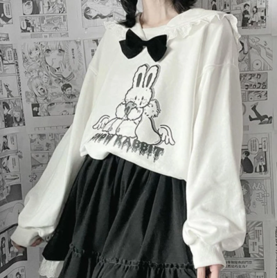 Sailor Collar Kawaii Sweatshirt Japanese