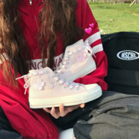 Spring Designer Women Canvas Sneakers - Thumbnail 1