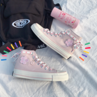 Spring Designer Women Canvas Sneakers - Thumbnail 5