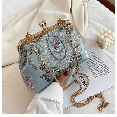  handbag autumn vintage fashion flowers 