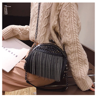 Punk Style Chains Shoulder Bag Ladies - Thumbnail 4
