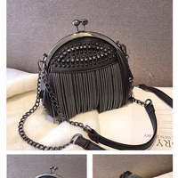Punk Style Chains Shoulder Bag Ladies - Thumbnail 5